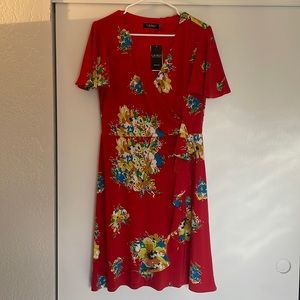 Ralph Lauren Red dress Size 8 NWT